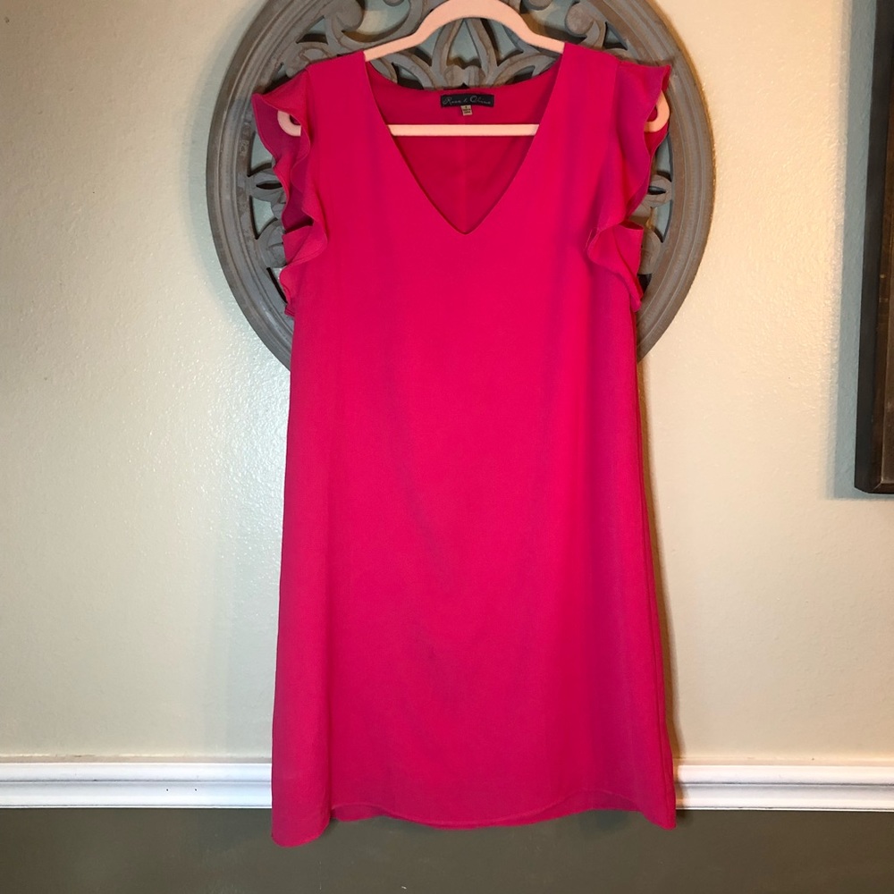 Rose & Olive pink shift dress size small